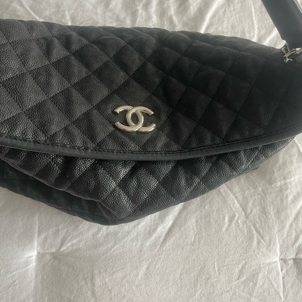 Authentic Chanel quilted French Riviera Hobo